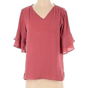 LOFT Ruffle Sleeve Blouse